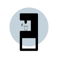 An image of a water station in early learning daycare.